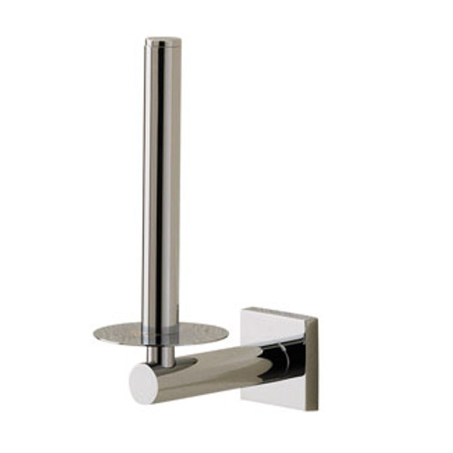 Valsan Braga Square Base Spare Toilet Paper Roll Holder - Polished Nickel