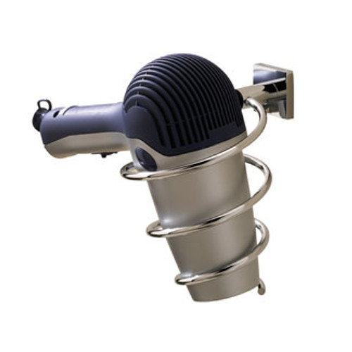 Valsan Braga Wall Mounted Hairdryer Holder - Polished Nickel