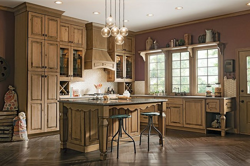 Kraftmaid Kitchen Cabinets -  Marquette Maple Roman