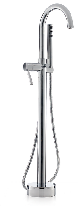 Cheviot 7550-CH Contemporary Free Standing Tub Filler Faucet With Handshower  - Chrome