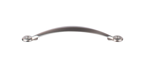 Top Knobs Angle 5 1/16" Center to Center Bar Pull, Brushed Satin Nickel - M1906
