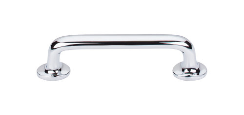 Top Knobs Aspen II Rounded 4" Center to Center Bar Pull, Polished Chrome - M1988