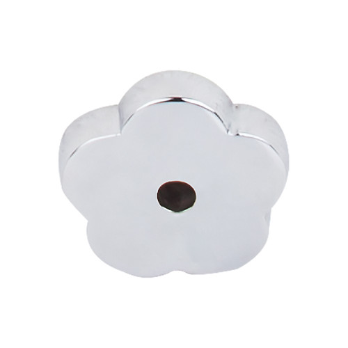 Top Knobs Aspen II Flower Backplate 1", Polished Chrome - M2006