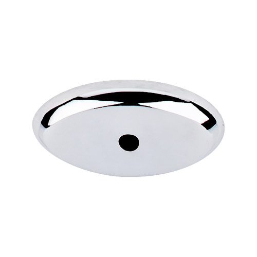 Top Knobs Aspen II Oval Backplate 1 1/2", Polished Chrome - M2012