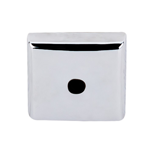 Top Knobs Aspen II Square Backplate 7/8", Polished Chrome - M2018
