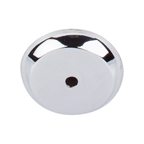 Top Knobs Aspen II Round Backplate 1 1/4", Polished Chrome - M2027