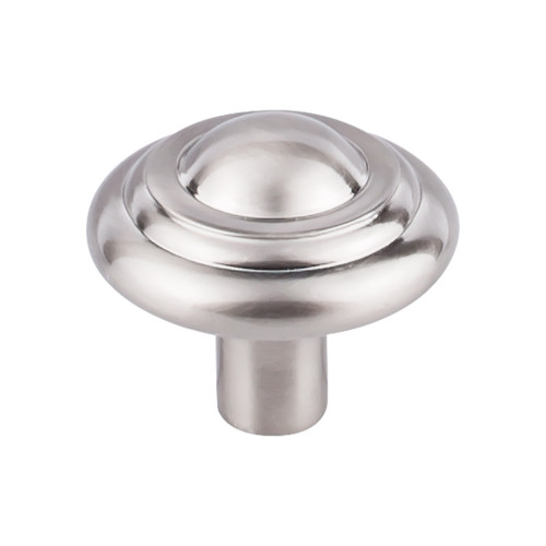 Top Knobs Aspen II Button 1 3/4" Diameter Round Knob, Brushed Satin Nickel - M2035
