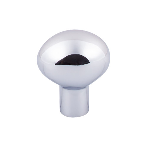 Top Knobs Aspen II Small Egg 1 3/16" Length Oval Knob, Polished Chrome - M2066