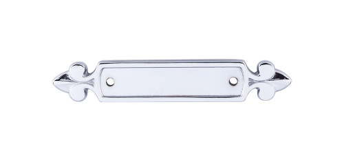 Top Knobs M2127 Tuscany Dover Backplate 2 1/2" - Polished Chrome