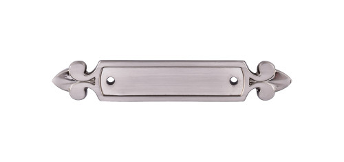 Top Knobs M2130 Tuscany Dover Backplate 2 1/2" - Brushed Satin Nickel