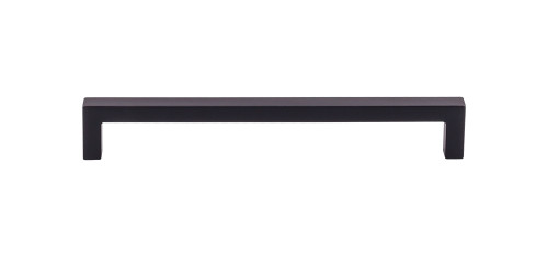 Top Knobs  M2137 Nouveau III Square Bar Pull 7 9/16" (c-c) - Flat Black