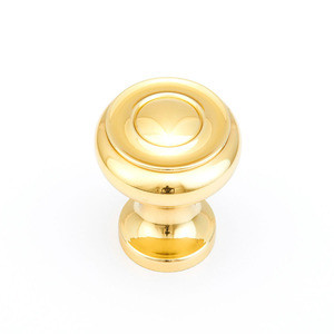 Schaub 704-03 Traditional Door Knob 1-1/2" diam - Polished Brass