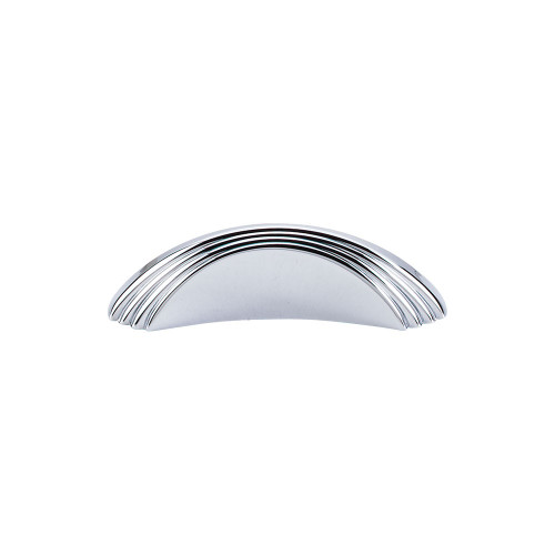Top Knobs TK212PC Sydney Flair Knob 2" (c-c) - Polished Chrome