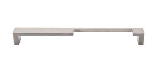 Top Knobs Sanctuary II Modern Metro Notch Pull B 9" Center to Center Bar Pull, Brushed Satin Nickel - TK261BSN