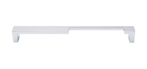 Top Knobs TK261PC Sanctuary II Modern Metro Notch Pull B 9" (c-c) - Polished Chrome