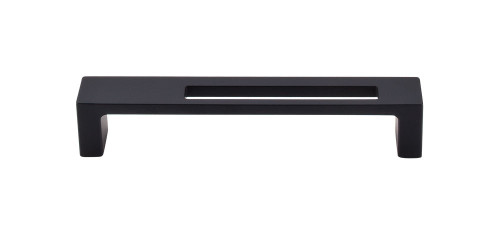 Top Knobs TK266BLK Sanctuary II Modern Metro Slot Pull 5" (c-c) - Flat Black
