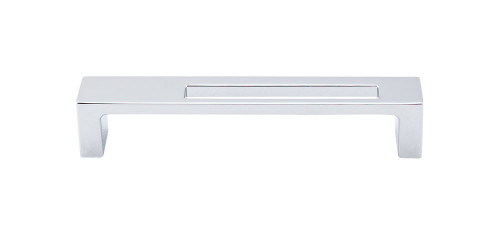 Top Knobs TK266PC Sanctuary II Modern Metro Slot Pull 5" (c-c) - Polished Chrome