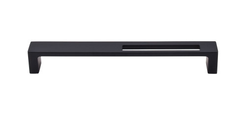 Top Knobs TK267BLK Sanctuary II Modern Metro Slot Pull 7" (c-c) - Flat Black