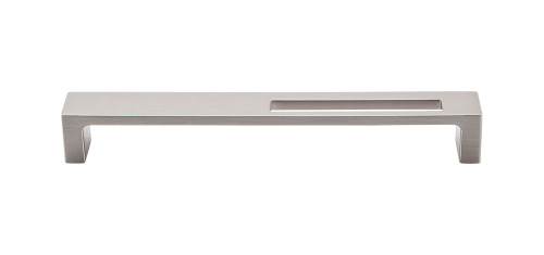 Top Knobs Sanctuary II Modern Metro Slot 7" Center to Center Bar Pull, Brushed Satin Nickel - TK267BSN