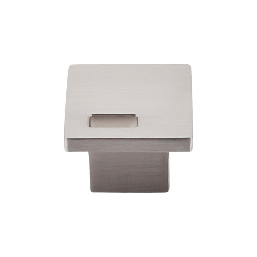 Top Knobs Sanctuary II Modern Metro Slot 1 1/4" Length Square Knob, Brushed Satin Nickel - TK269BSN