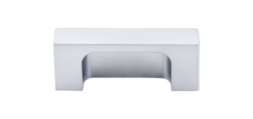 Top Knobs Sanctuary II Modern Metro 2" Center to Center Finger Pull, Aluminum - TK275ALU