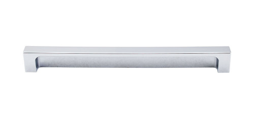 Top Knobs TK277PC Sanctuary II Modern Metro Tab Pull 8" (c-c) - Polished Chrome