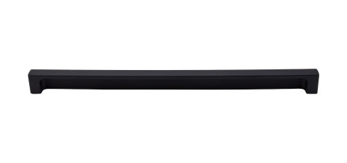Top Knobs Sanctuary II Modern Metro 12" Center to Center Finger Pull, Flat Black - TK278BLK