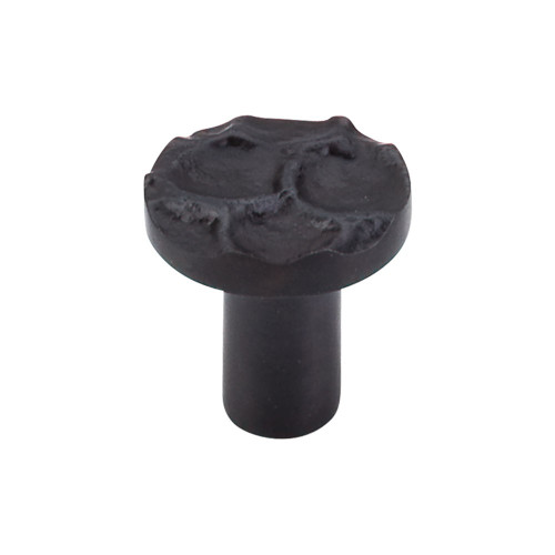Top Knobs Cobblestone 1 1/8" Diameter Round Knob, Coal Black - TK295CB