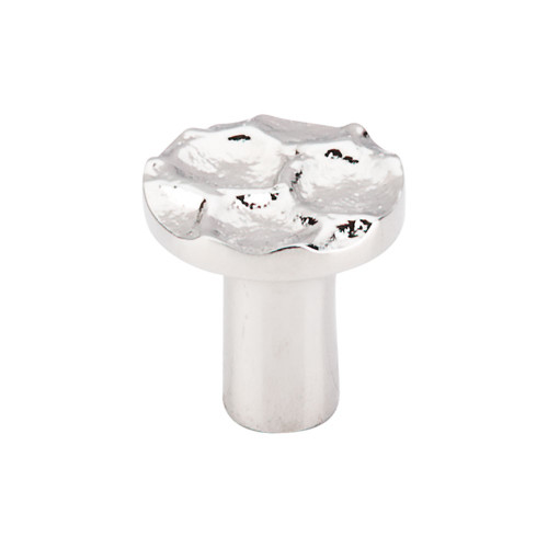 Top Knobs TK295PN Cobblestone Cobblestone Round Knob Small 1 1/8" - Polished Nickel