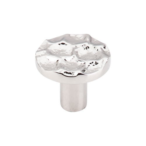 Top Knobs Cobblestone 1 3/8" Diameter Round Knob, Polished Nickel - TK296PN