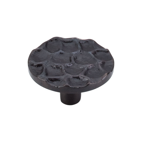 Top Knobs Cobblestone 1 15/16" Diameter Round Knob, Coal Black - TK297CB