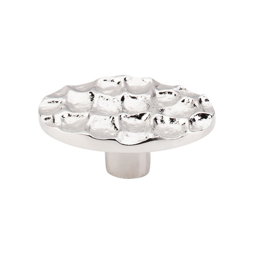 Top Knobs TK299PN Cobblestone Cobblestone Oval Knob Large 2 5/8" - Polished Nickel
