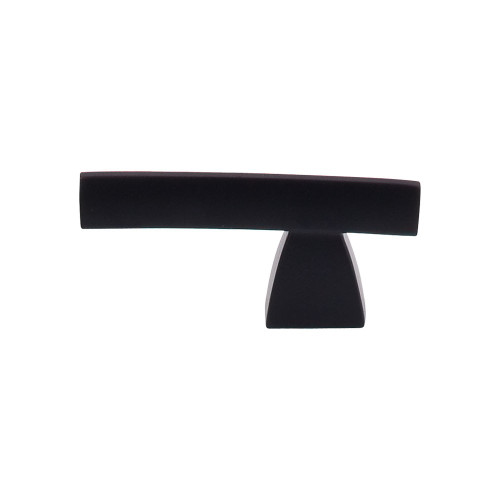 Top Knobs TK2BLK Sanctuary Arched Knob/Pull 2 1/2" - Flat Black