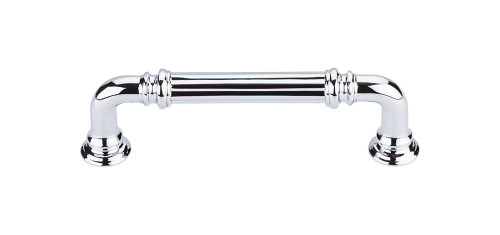 Top Knobs Reeded 3 3/4" Center to Center Bar Pull, Polished Chrome - TK322PC