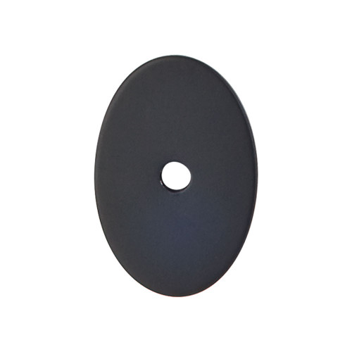 Top Knobs Sanctuary Oval Backplate 1 1/2", Flat Black - TK60BLK