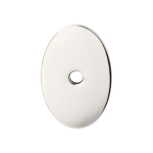 Top Knobs Sanctuary Oval Backplate 1 1/2", Polished Nickel - TK60PN