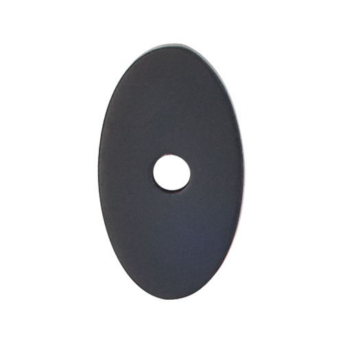 Top Knobs Sanctuary Oval Backplate 1 1/4", Flat Black - TK58BLK