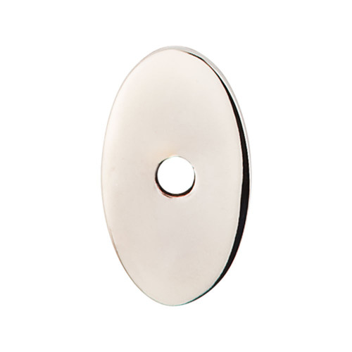 Top Knobs Sanctuary Oval Backplate 1 1/4", Polished Nickel - TK58PN