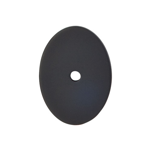 Top Knobs TK62BLK Sanctuary Oval Backplate Large 1 3/4" - Flat Black
