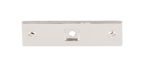 Top Knobs Channing Backplate 3", Polished Nickel - TK741PN