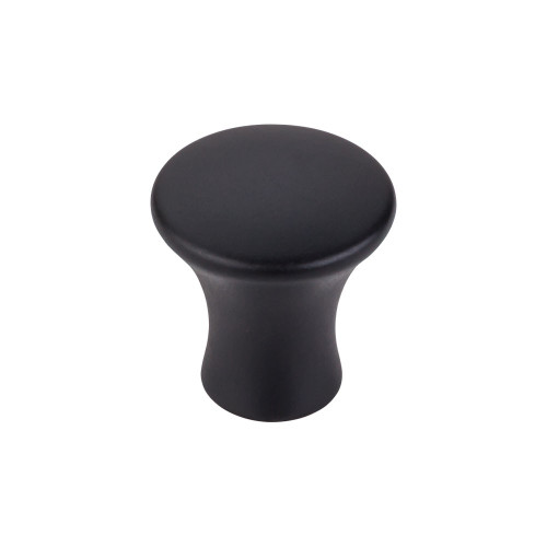 Top Knobs Oculus 7/8" Diameter Round Knob, Flat Black - TK590BLK