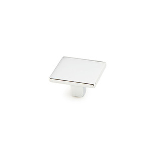 Schaub 360-26 Armadio Square Door Knob 1-3/8" diam - Polished Chrome