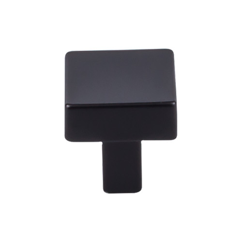 Top Knobs Channing 1 1/16" Length Square Knob, Flat Black - TK740BLK