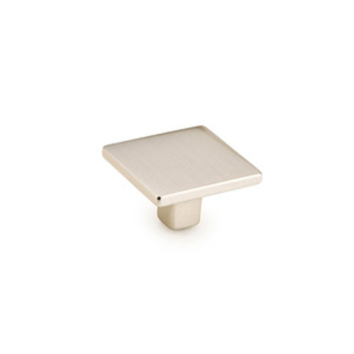 Schaub 360-15 Armadio Square Door Knob 1-3/8" diam - Satin Nickel