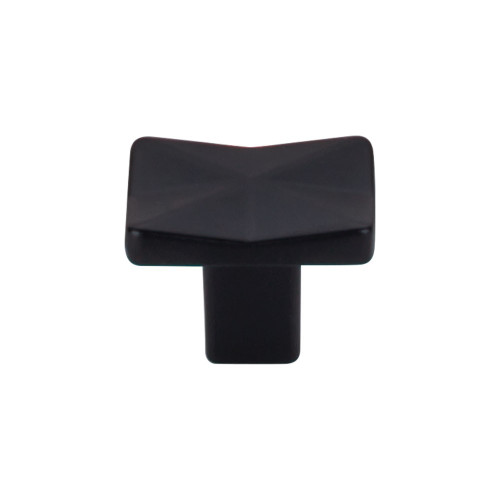 Top Knobs TK560BLK Mercer Quilted Knob 1 1/4" - Flat Black