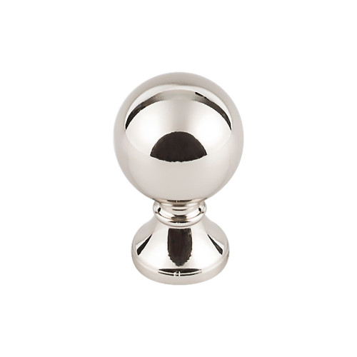 Top Knobs Kara 1" Diameter Round Knob, Polished Nickel - TK801PN