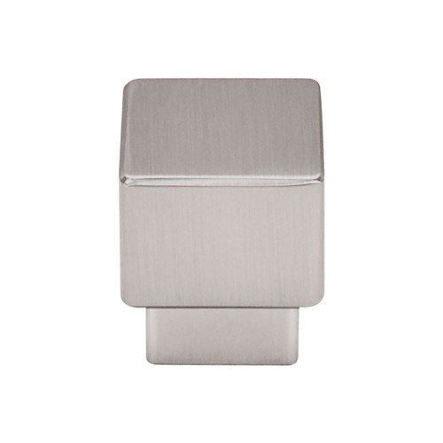 Top Knobs Sanctuary Tapered 1" Length Square Knob, Brushed Satin Nickel - TK32BSN