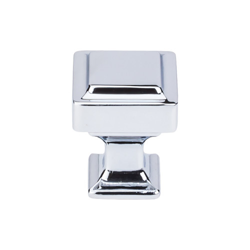 Top Knobs Ascendra 1" Length Square Knob, Polished Chrome - TK700PC