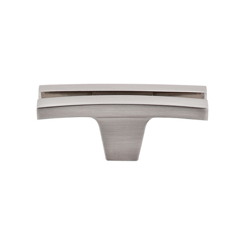 Top Knobs Sanctuary Flared 2 5/8" Length Geometric Knob, Brushed Satin Nickel - TK87BSN