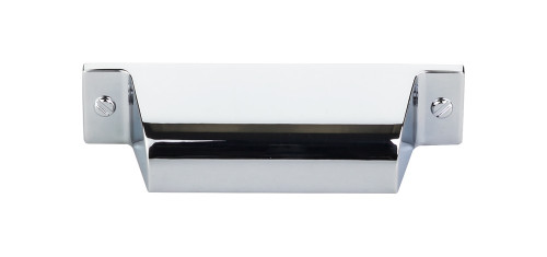 Top Knobs Channing 2 3/4" Center to Center Cup/Bin Pull, Polished Chrome - TK772PC